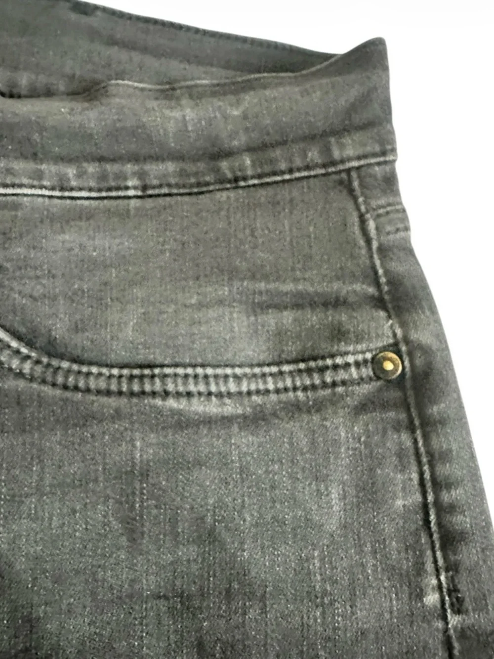 7 For All Mankind LA Men's Straight Black Jeans - Picture 6 of 12